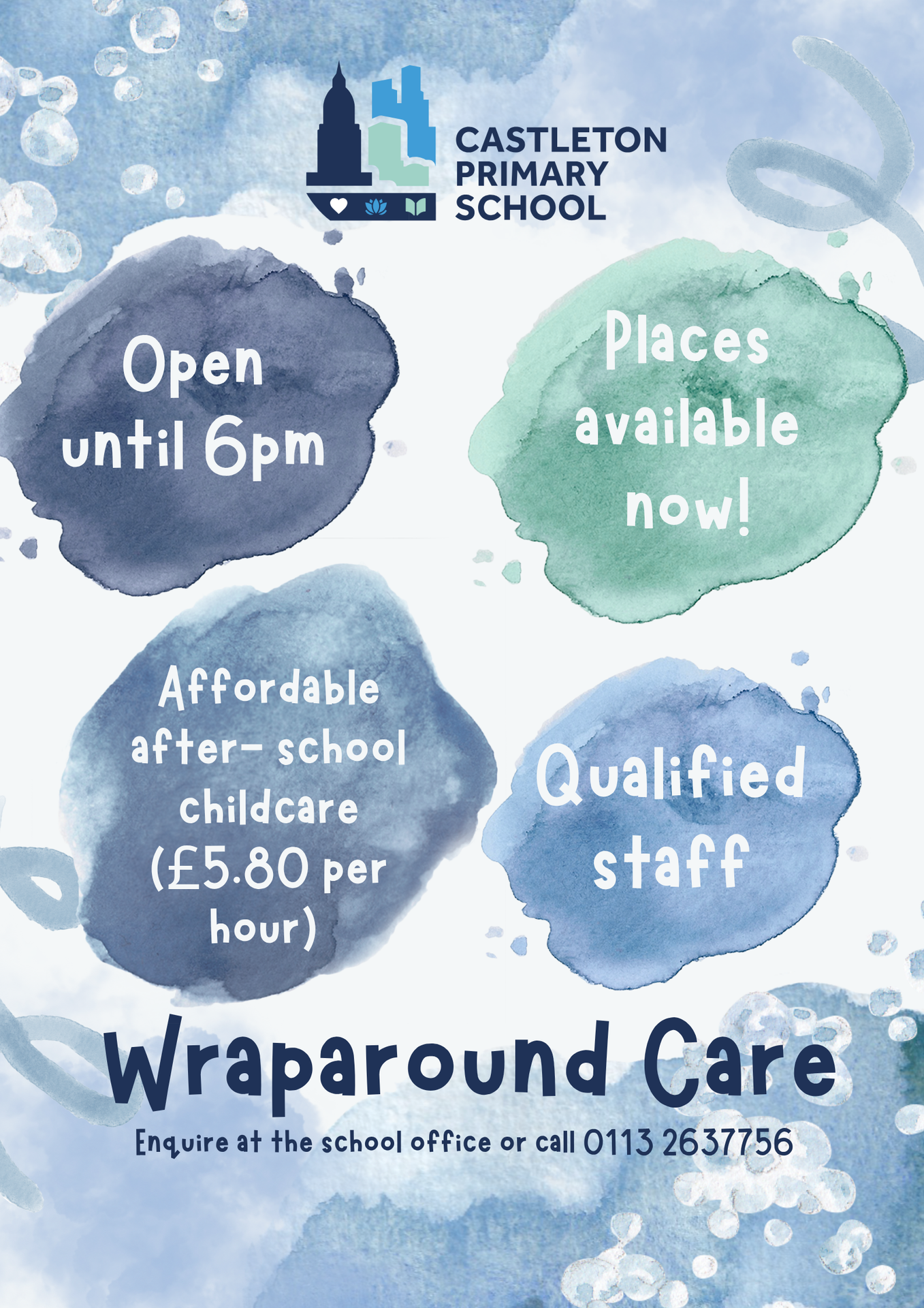We have spaces available in our After School Club!