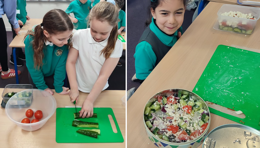 Y3 make Greek Salad