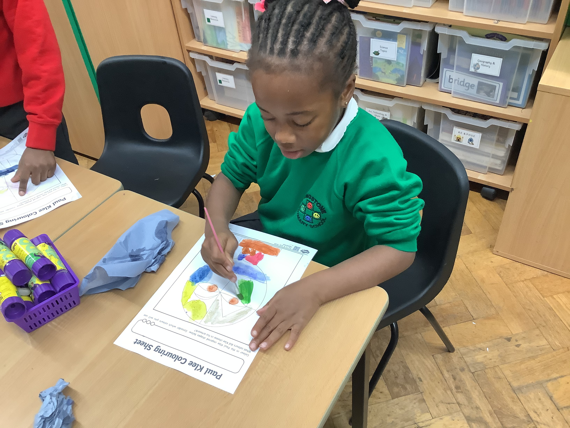 Year 1 have been practising their painting skills 