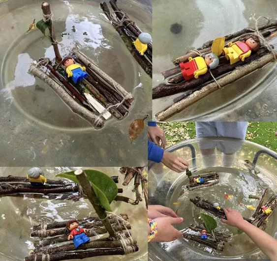Summer 2023 - 11th July - Oaks - Liquid Experiments (water resistance inc mud playdough) and Rafts - image 1 Summer 2023 - 11th July - Oaks - Liquid Experiments (water resistance inc mud playdough) and Rafts - image 1