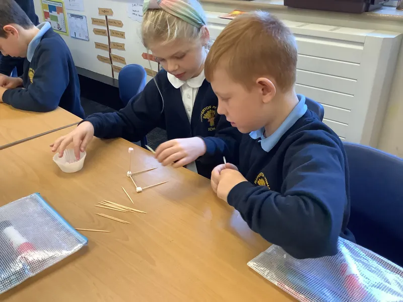 Swallows have enjoyed making 3D shapes today using marshmallows and straws - image 5 Swallows have enjoyed making 3D shapes today using marshmallows and straws - image 5