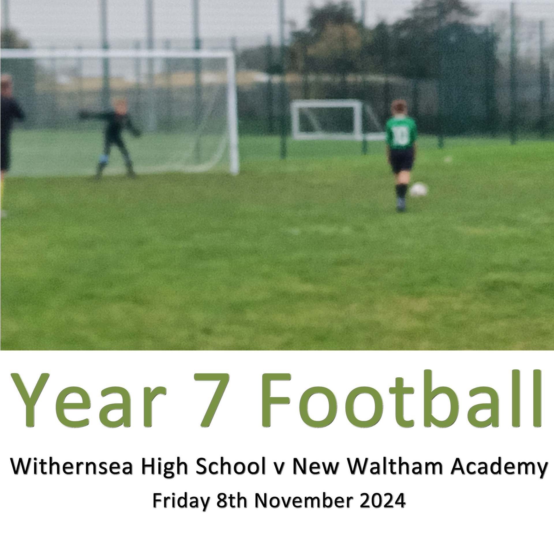 Year 7 Football: Withernsea 4 – New Waltham Academy 5  