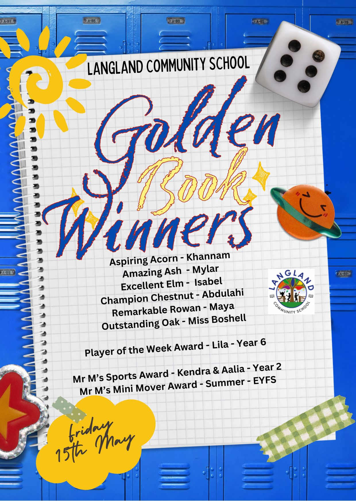 This week's Golden Book Winners 15.05.26