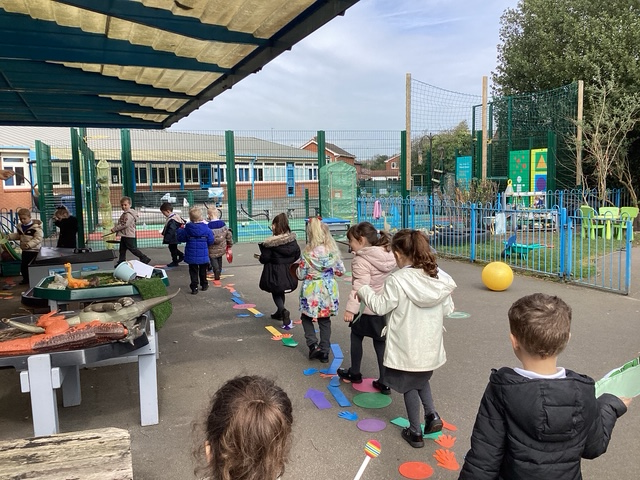 Nursery learn about Palm Sunday