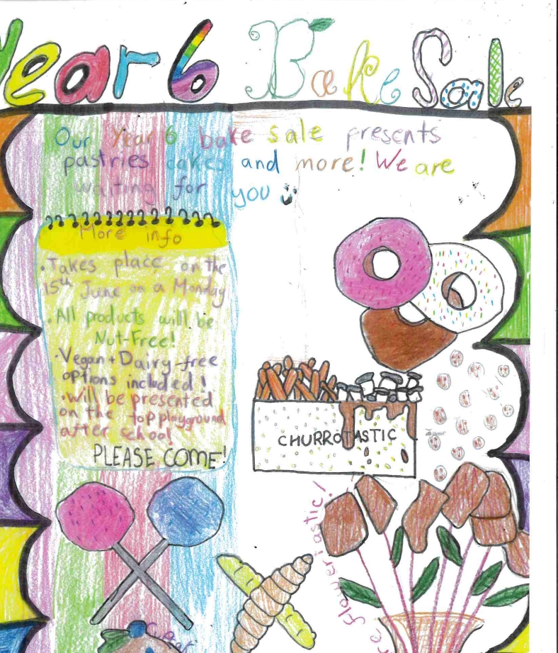 Year 6 Bake Sale - today after school!
