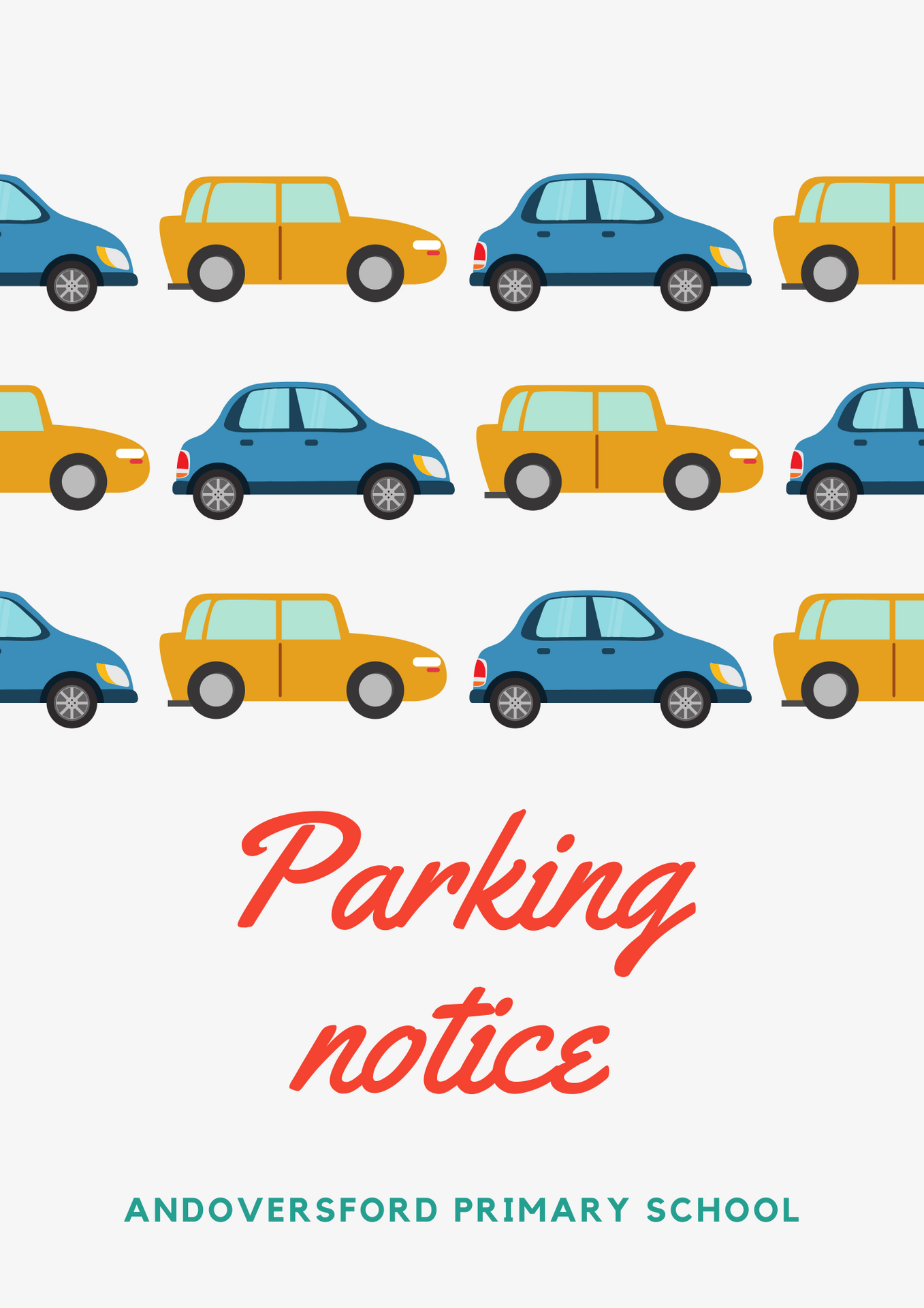 Parking Notice - keeping our community safe