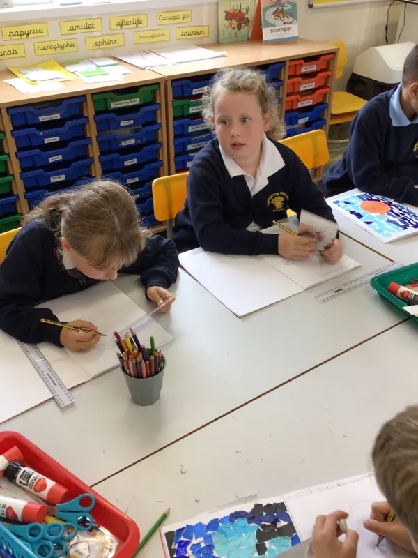 Wrens sketching self portraits - image 2 Wrens sketching self portraits - image 2
