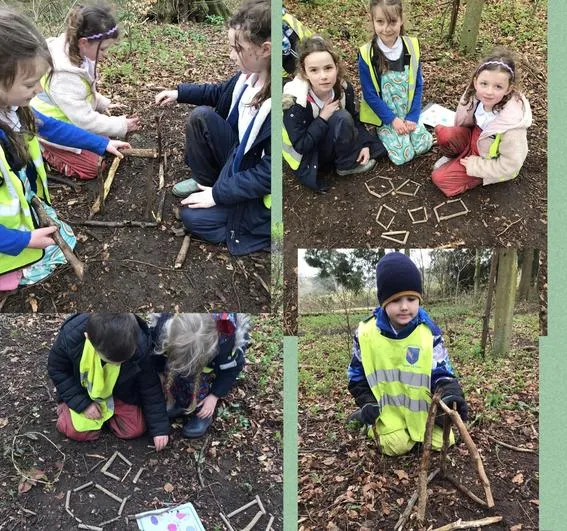 Spring 2023 - March 29th - Acorns - Forest Maths (measuring, time and shapes) and Easter Story Eggs - image 3 Spring 2023 - March 29th - Acorns - Forest Maths (measuring, time and shapes) and Easter Story Eggs - image 3