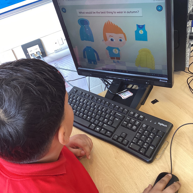 Learning how to navigate the comupter mouse