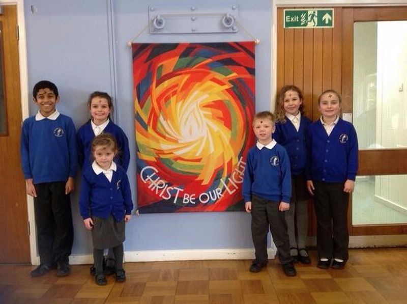 Our whole school went to church to receive ashes for Ash Wednesday. The ashes mark the beginning of Lent and our desire to be closer to God in our preparation for Easter.