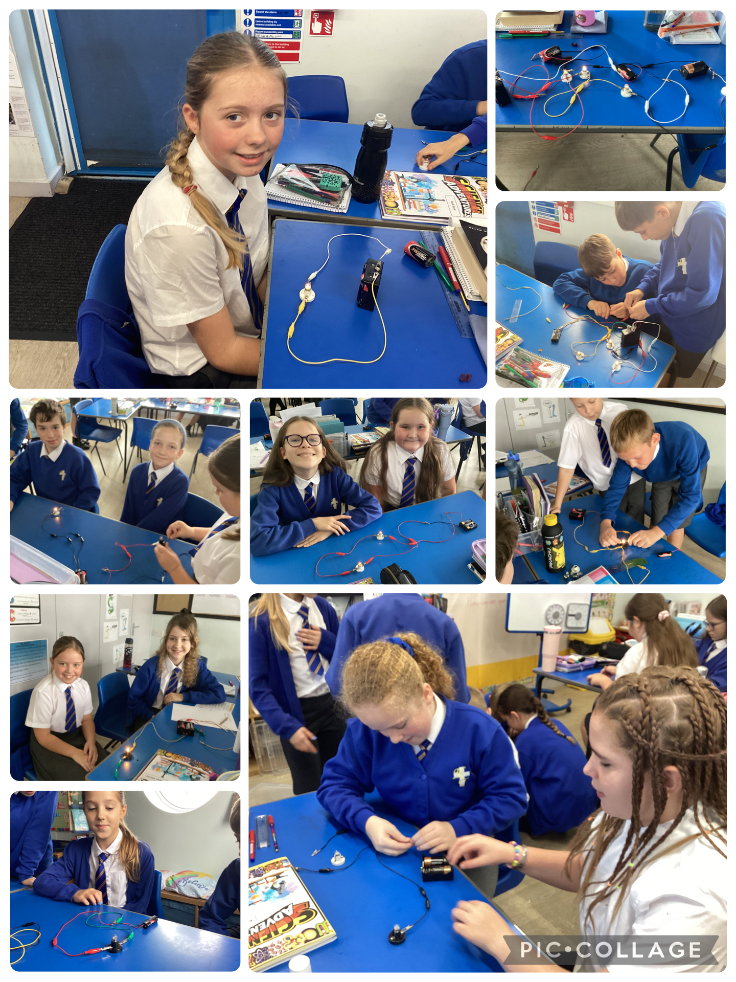 Year 6 created circuits to test how changing batteries and connections affects the buzzer’s volume.
