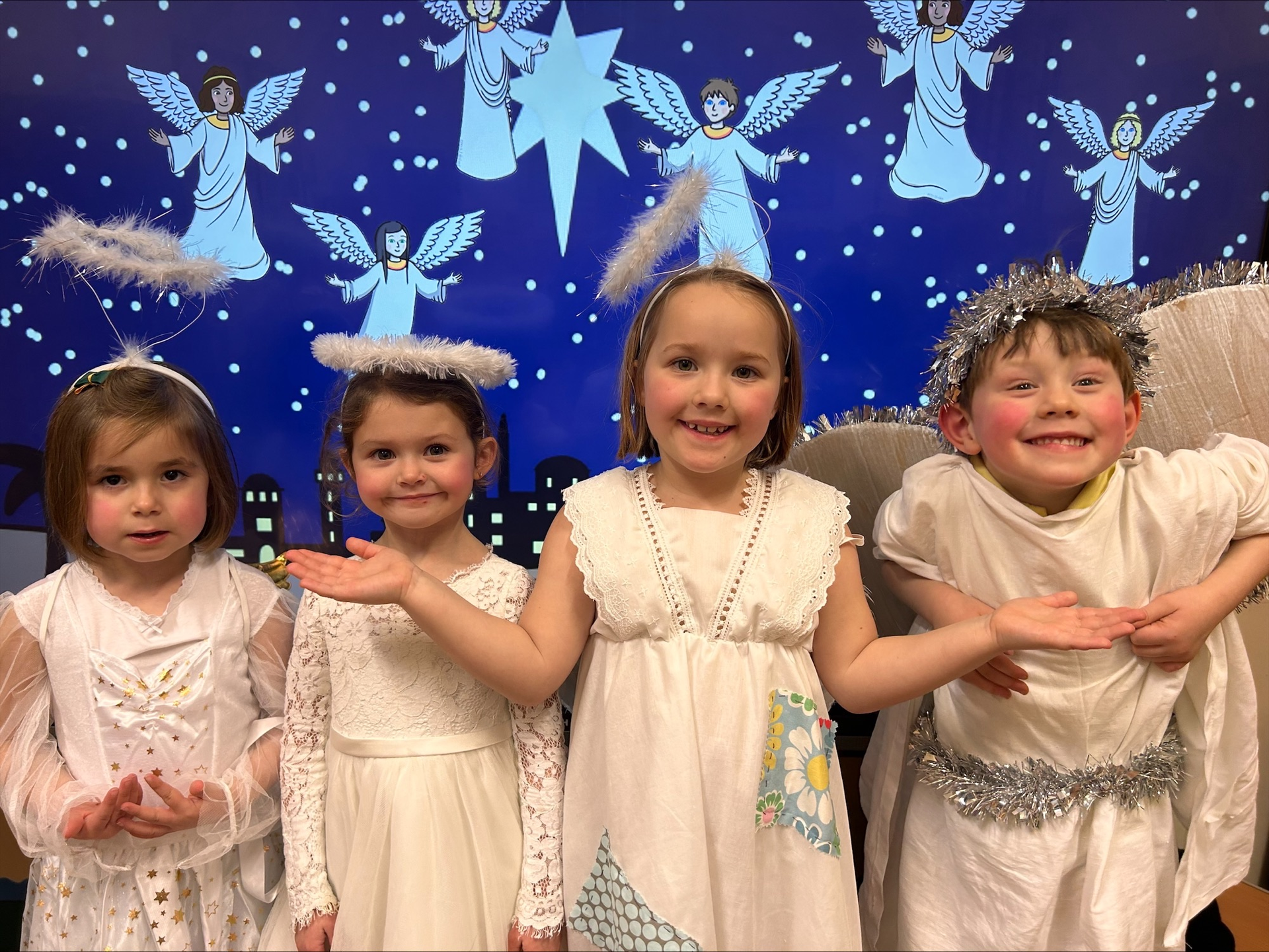 Whoops-A-Daisy Angel Nativity Performance