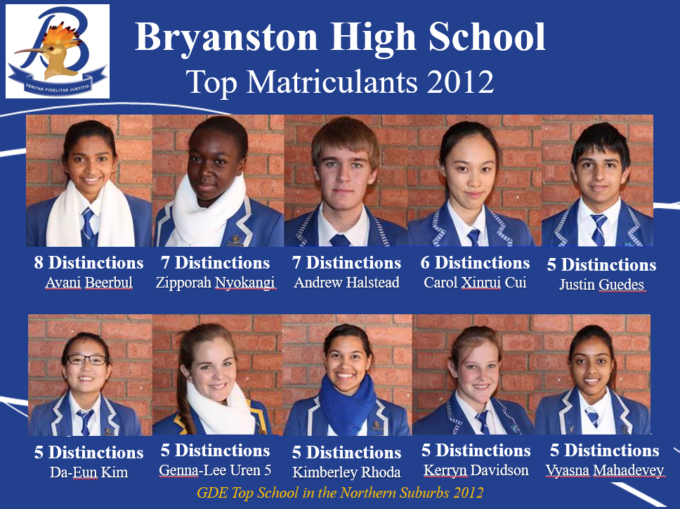 Matric Results Bryanston High School