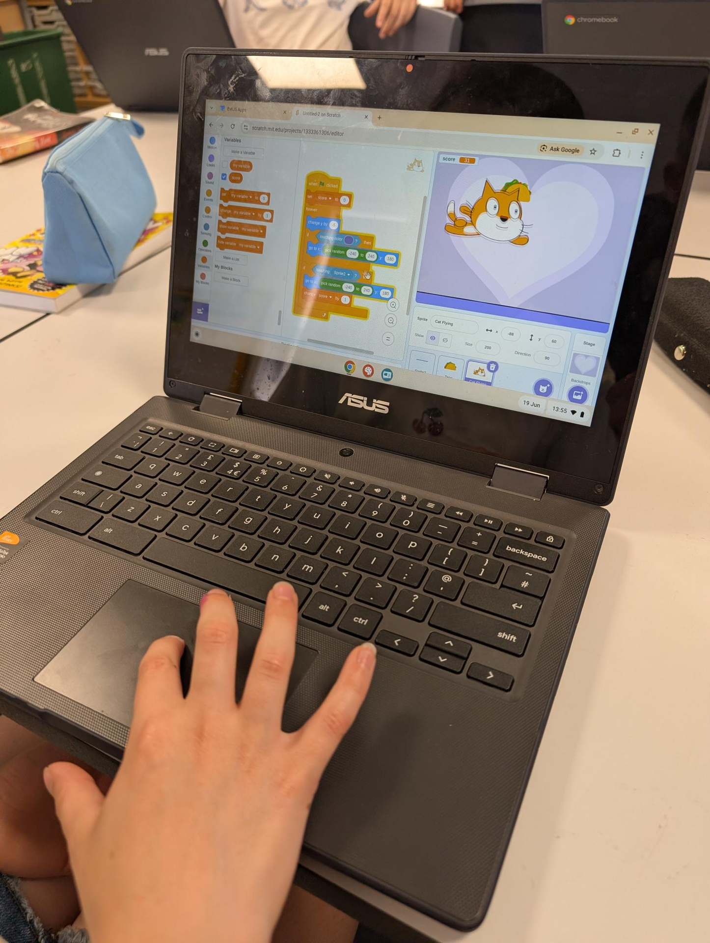 Coding (using Scratch) at BWJS