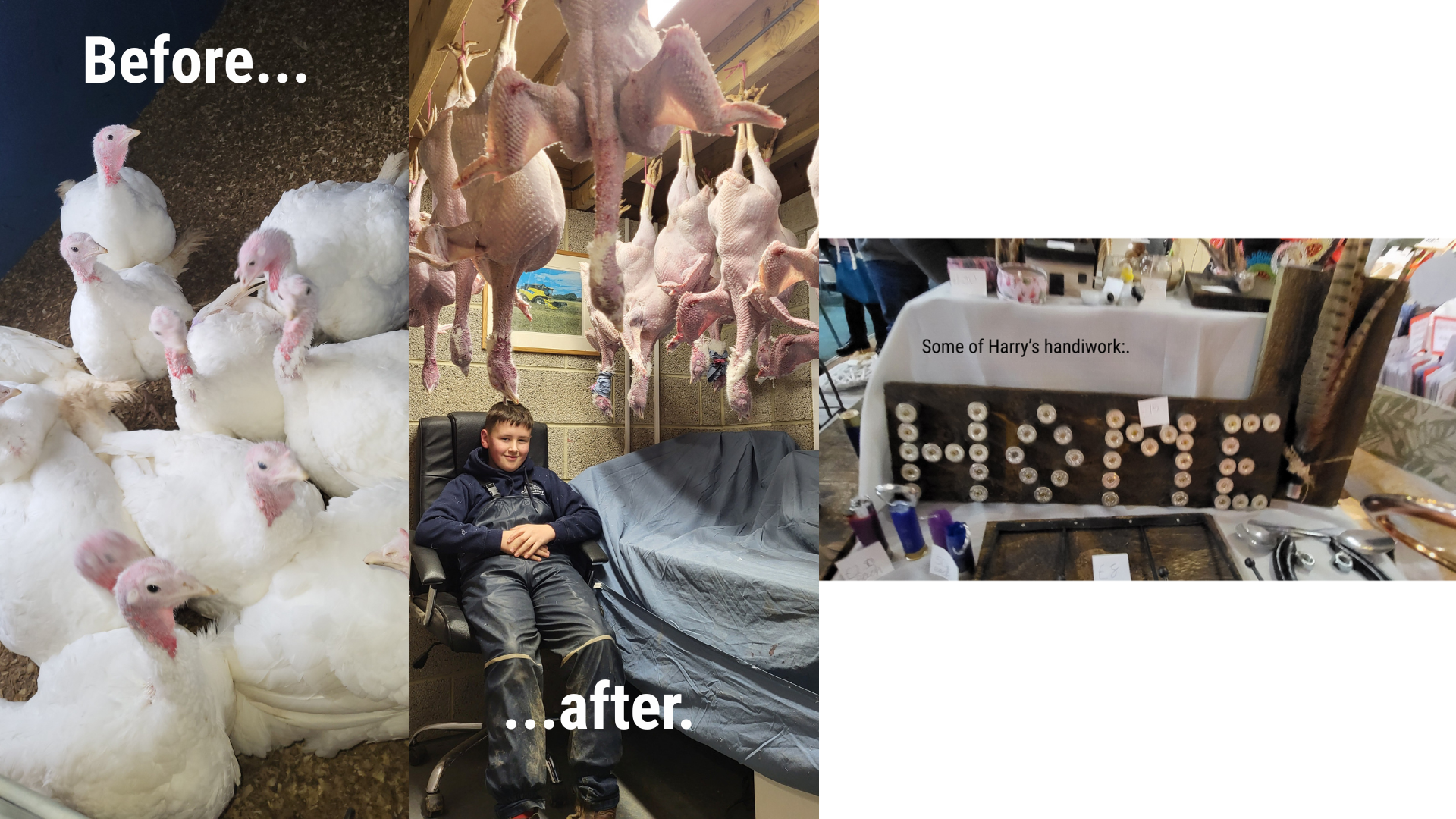 HARRYS&nbsp;GETS&nbsp;HANDS ON&nbsp;WITH BARNINGHAM&nbsp;CHRISTMAS TURKEY&nbsp;BUSINESS!&nbsp;