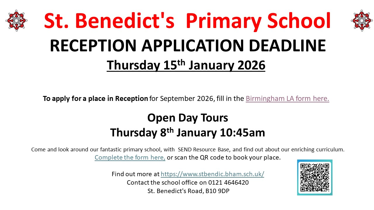 Reception Admissions Deadline