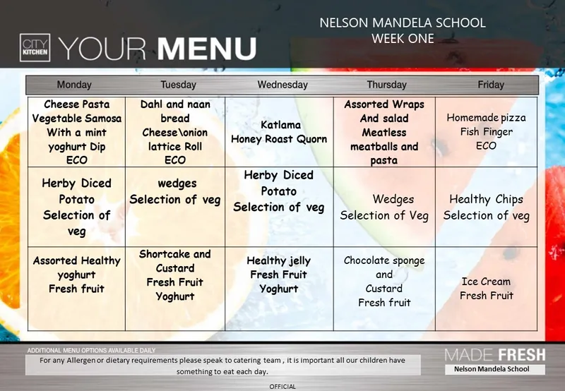 Lunchtime menu April 2026 - image 1
