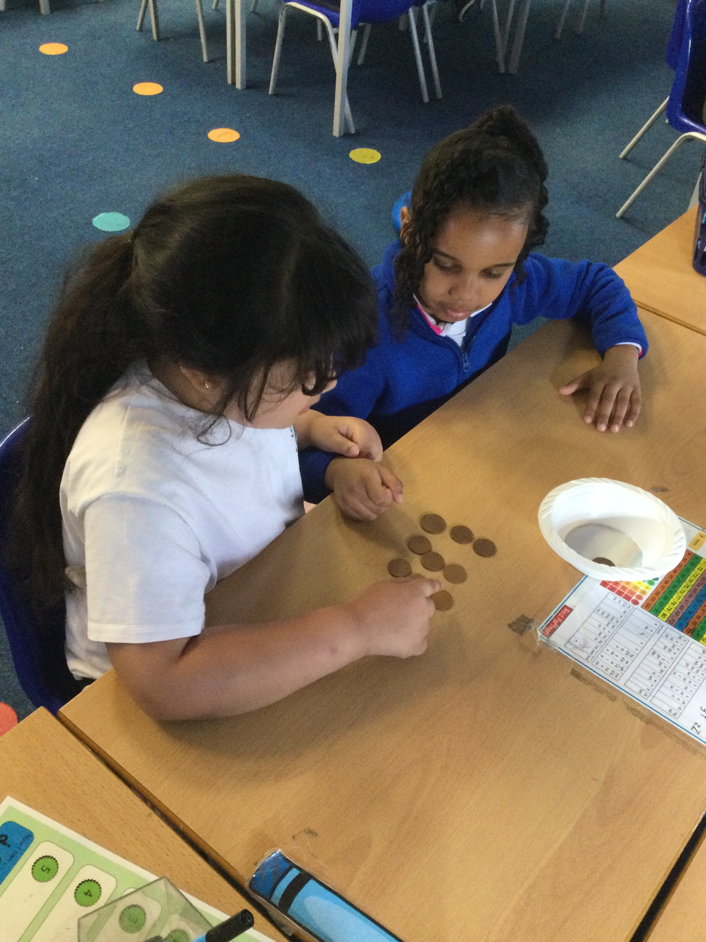 Counting coins in Year 2