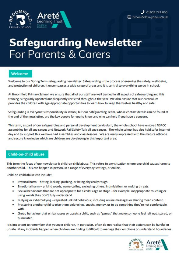 Safeguarding Newsletter 
