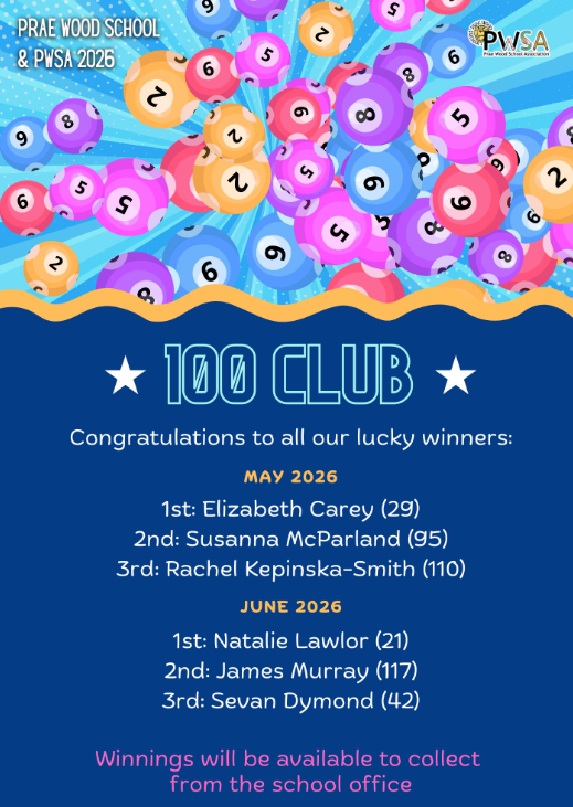 **100 Club winners**