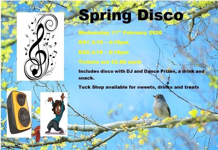 School Disco on Wednesday 11th February 2026