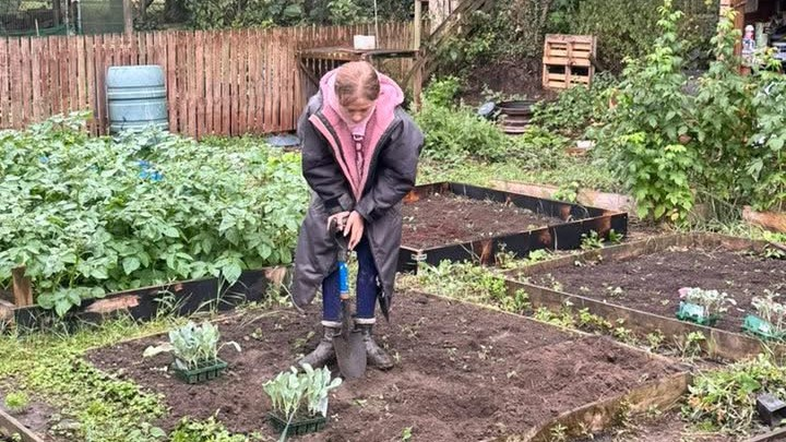 ALLOTMENT AND CHICKENS A BIG RESPONSIBILITY FOR GRACE, YEAR 7&nbsp;