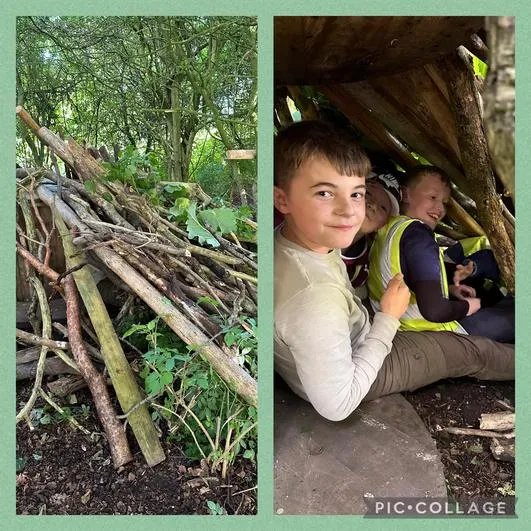 Summer 2024 - 8th July - Y6 Hackness and Wykeham Forest School Day - Spiders’ Webs; Whittling; Tea and S’mores; Blindfold Game; Shelter Building; Forest Games - image 5 Summer 2024 - 8th July - Y6 Hackness and Wykeham Forest School Day - Spiders’ Webs; Whittling; Tea and S’mores; Blindfold Game; Shelter Building; Forest Games - image 5