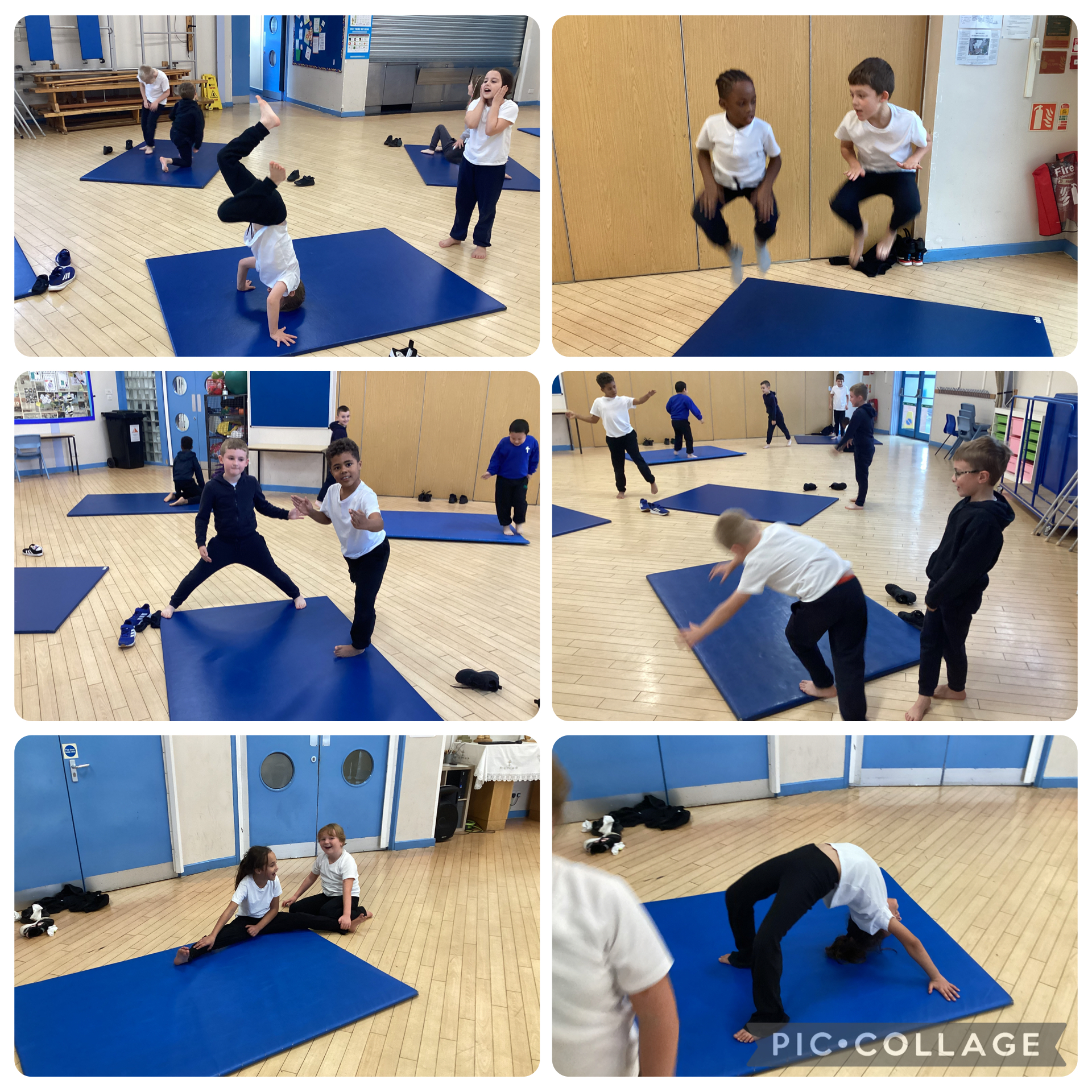 To end our Gymnastics unit, the children created routines using turns, jumps and linked their movements well.