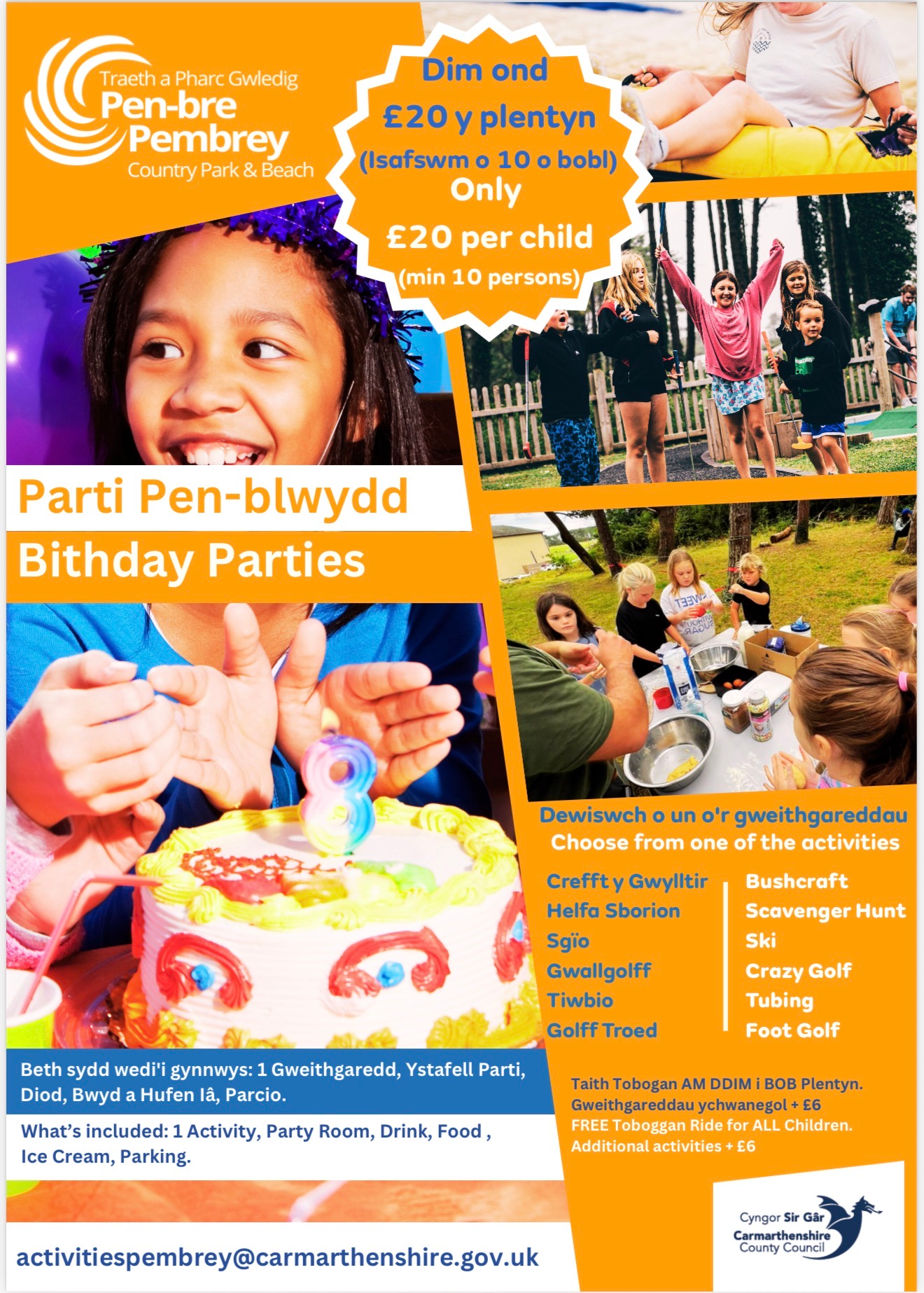 Gweithgareddau Penbre Activities