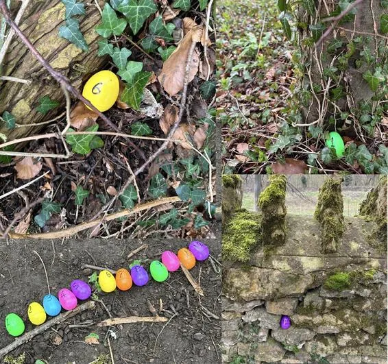 Spring 2023 - March 29th - Acorns - Forest Maths (measuring, time and shapes) and Easter Story Eggs - image 2 Spring 2023 - March 29th - Acorns - Forest Maths (measuring, time and shapes) and Easter Story Eggs - image 2