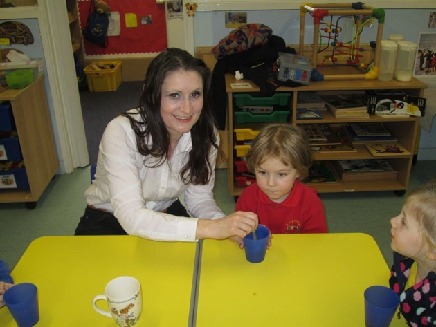 Carter and his mum enjoyed making hot chocolate together.