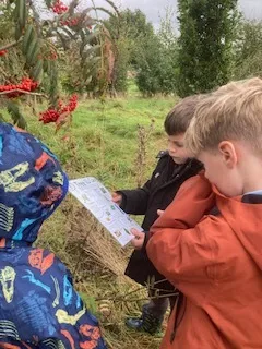 Wrens enjoying knot tying, tree identification and art during Forest school - image 2 Wrens enjoying knot tying, tree identification and art during Forest school - image 2