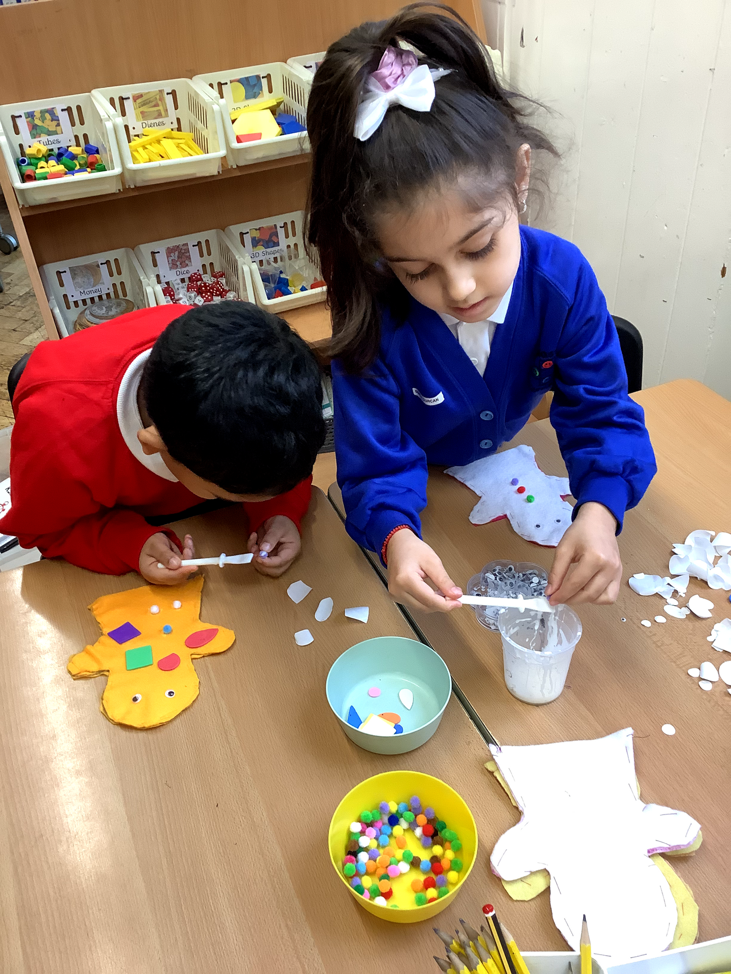 Decorating Our Puppets - Robins Class