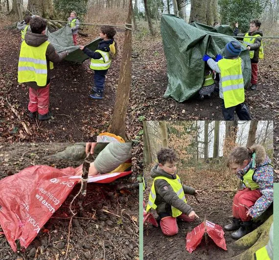 Spring 2023 - March 1st - Acorns - Flowers, Towers and Tarp (with tea!) - Round Robin Session 1 - image 3 Spring 2023 - March 1st - Acorns - Flowers, Towers and Tarp (with tea!) - Round Robin Session 1 - image 3
