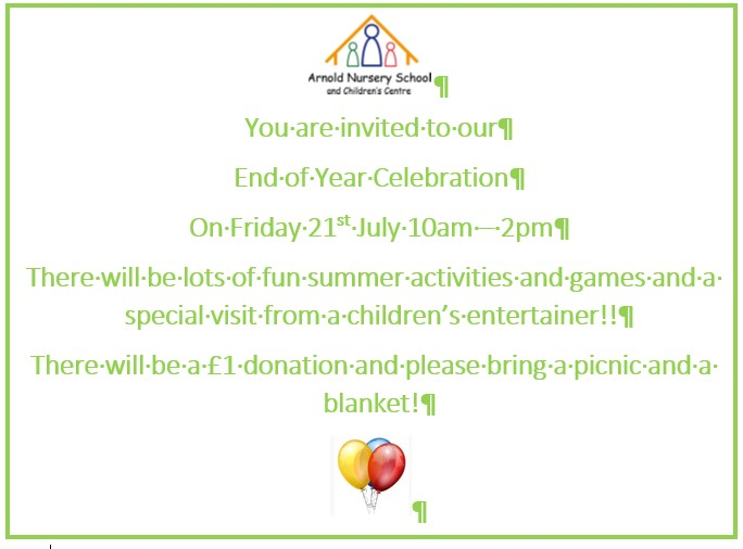 Home Arnold Nursery School and Children's Centre