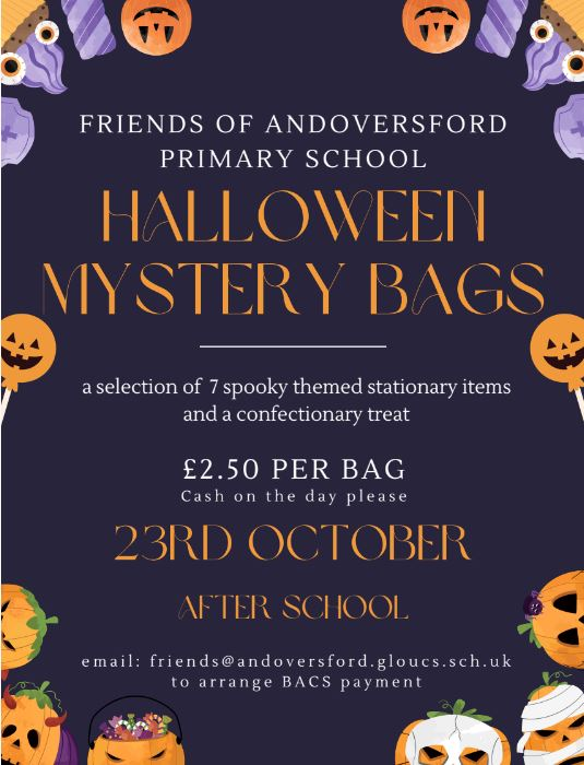 Halloween Bags tomorrow