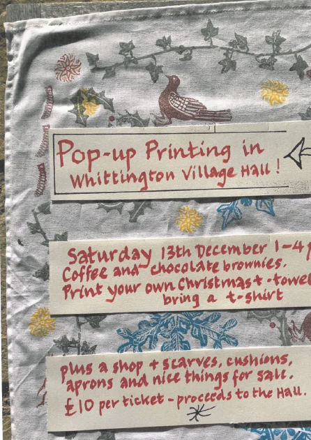 Pop up Christmas printing in Whittington