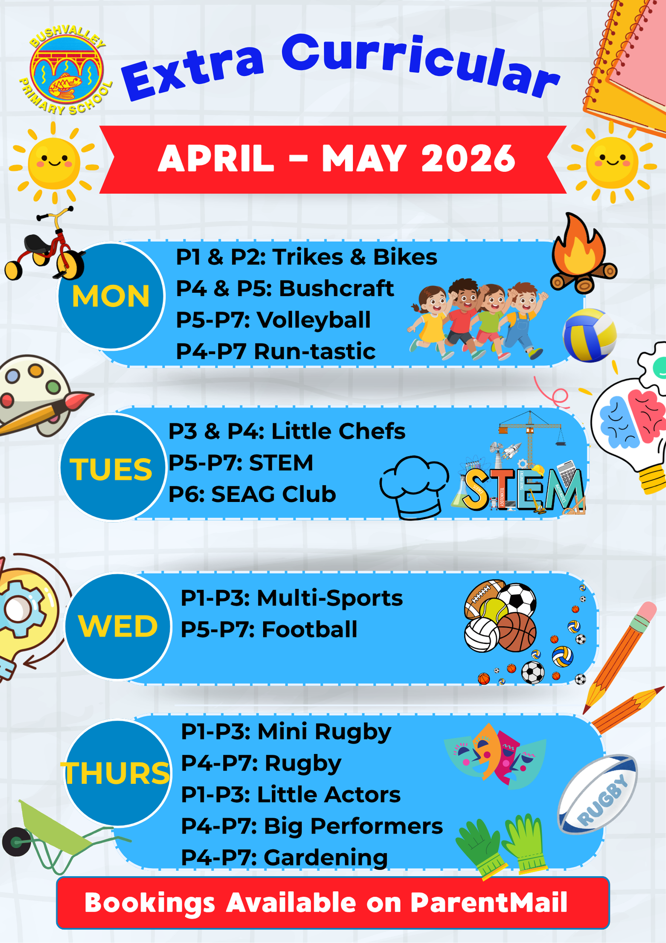 Extra-Curricular Activities Term 3 2026