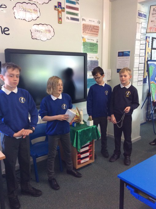 Prayer and Liturgy Club delivering class prayer time 2017