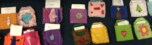 Sewing our own felt pouches (DT) 