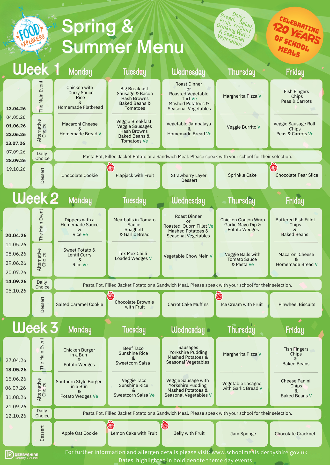 New Spring/Summer Menu 2026