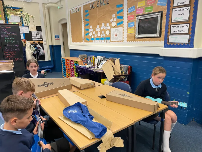 Music - we have continued learning the ukulele this week. Today’s focus was the F chord - image 3 Music - we have continued learning the ukulele this week. Today’s focus was the F chord - image 3