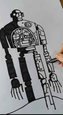 Iron Man inspire art by Chris Mould