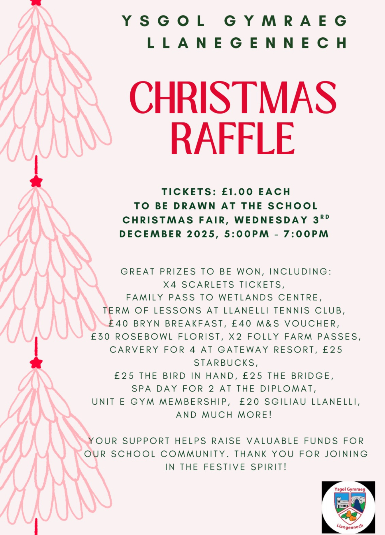 Raffl Fawr Nadolig / Grand Christmas Raffle 