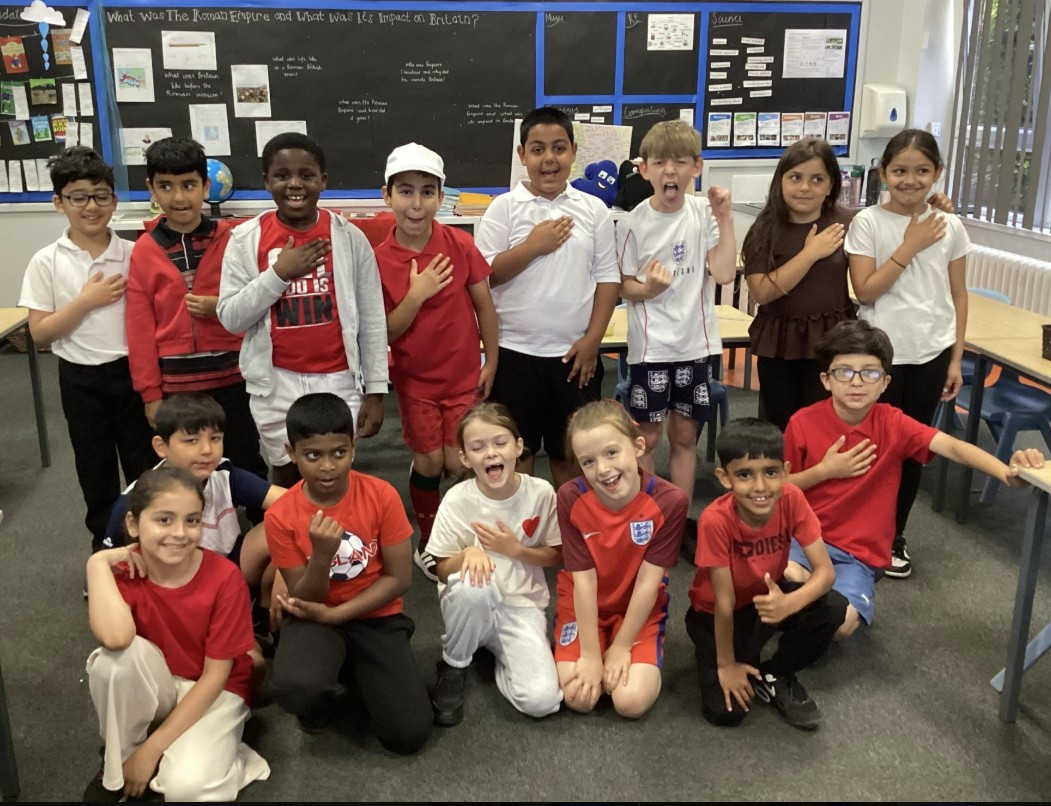 Our KS2 Supporting England in the World Cup Semi-Final 2026