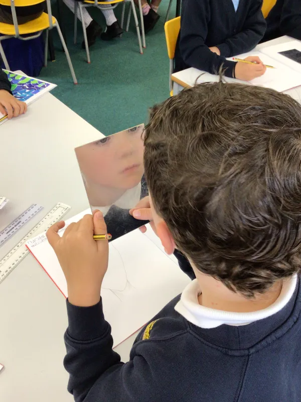 Wrens sketching self portraits - image 3 Wrens sketching self portraits - image 3