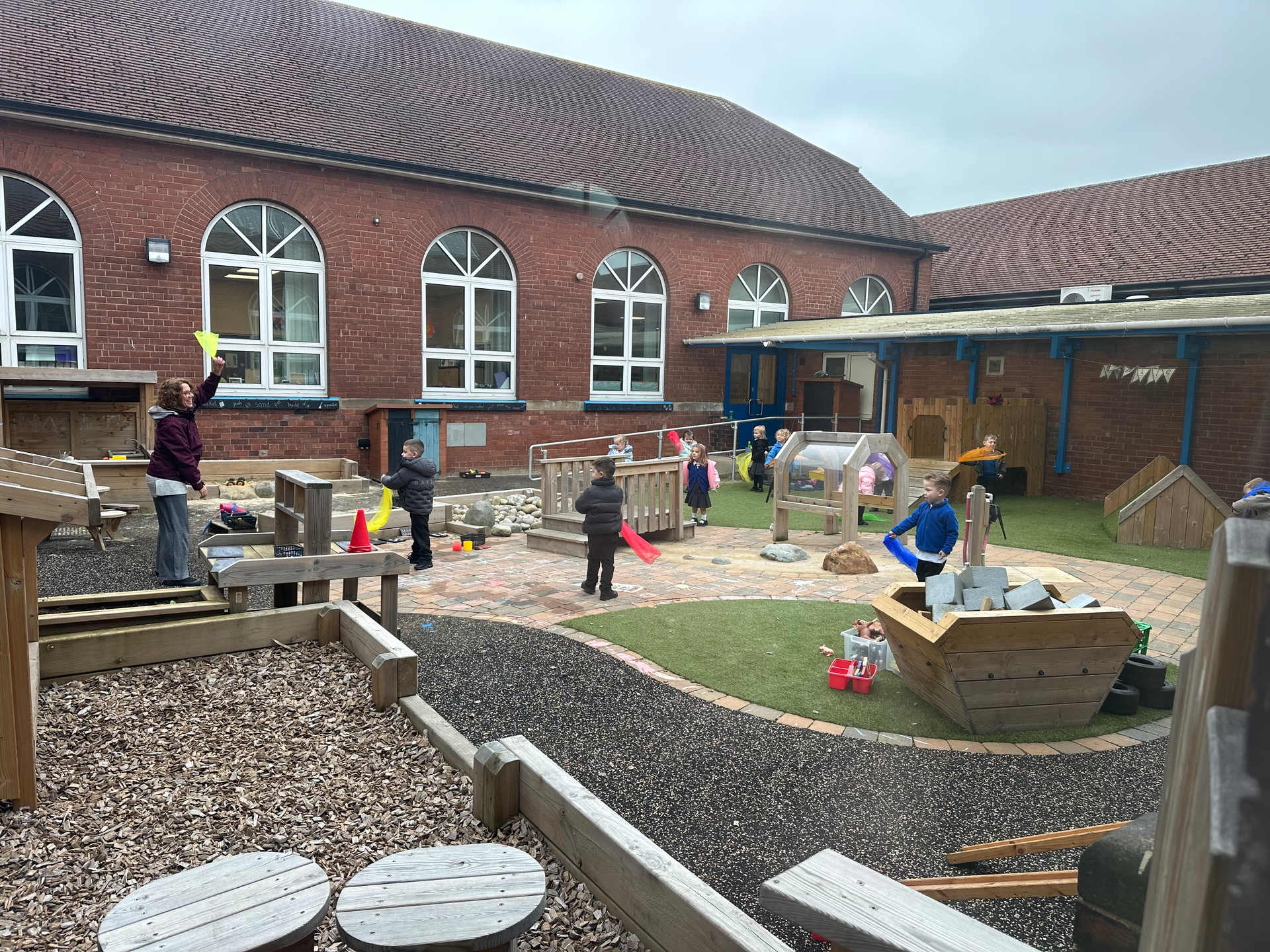 Nursery Gross Motor Fun with Flags