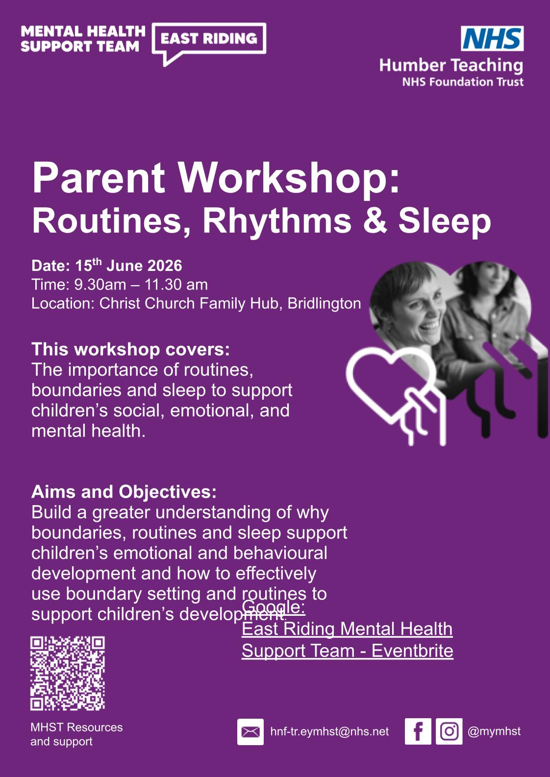 Free parent workshop in Bridlington