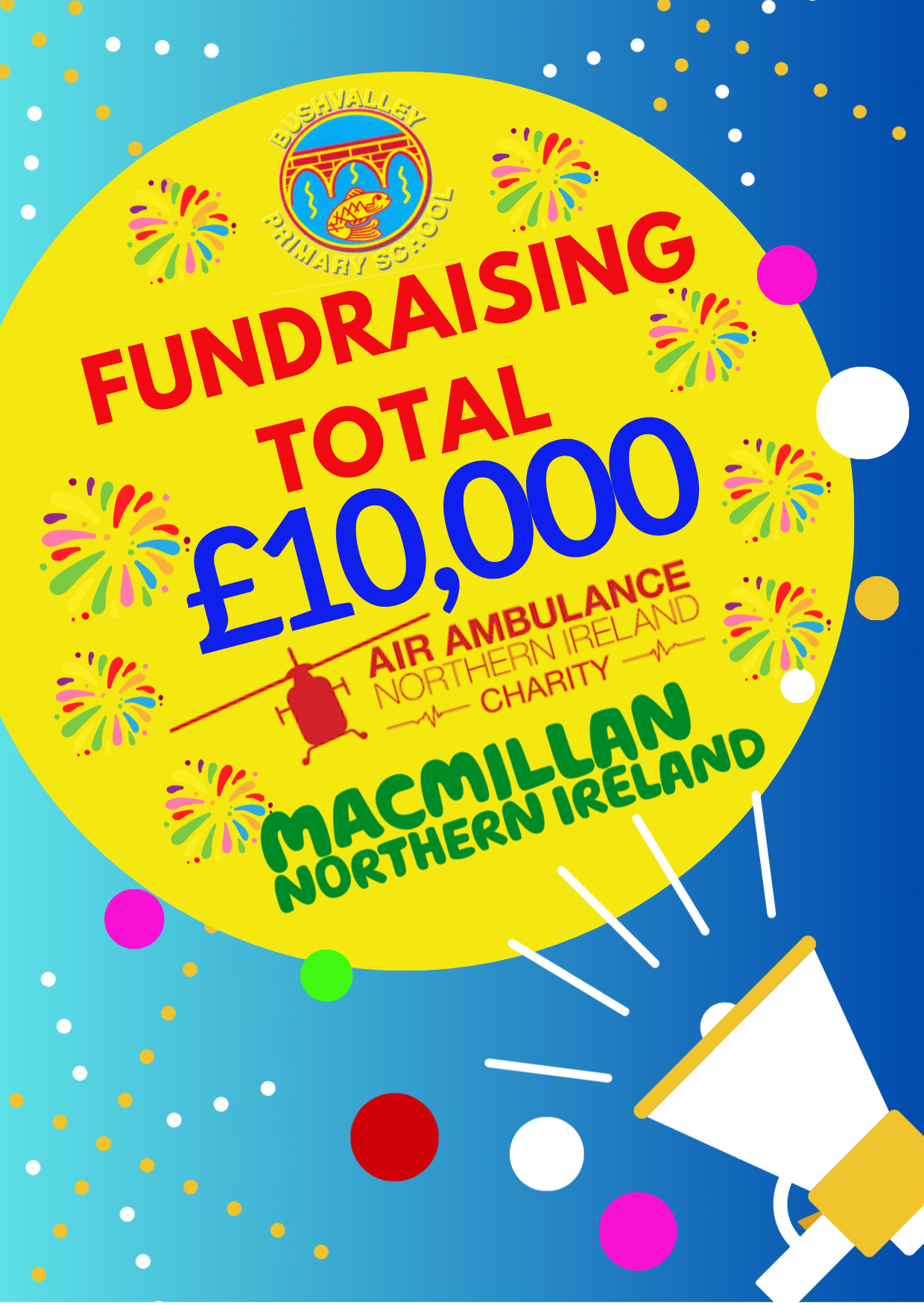 £10,000 Colour Run Fundraising Total 