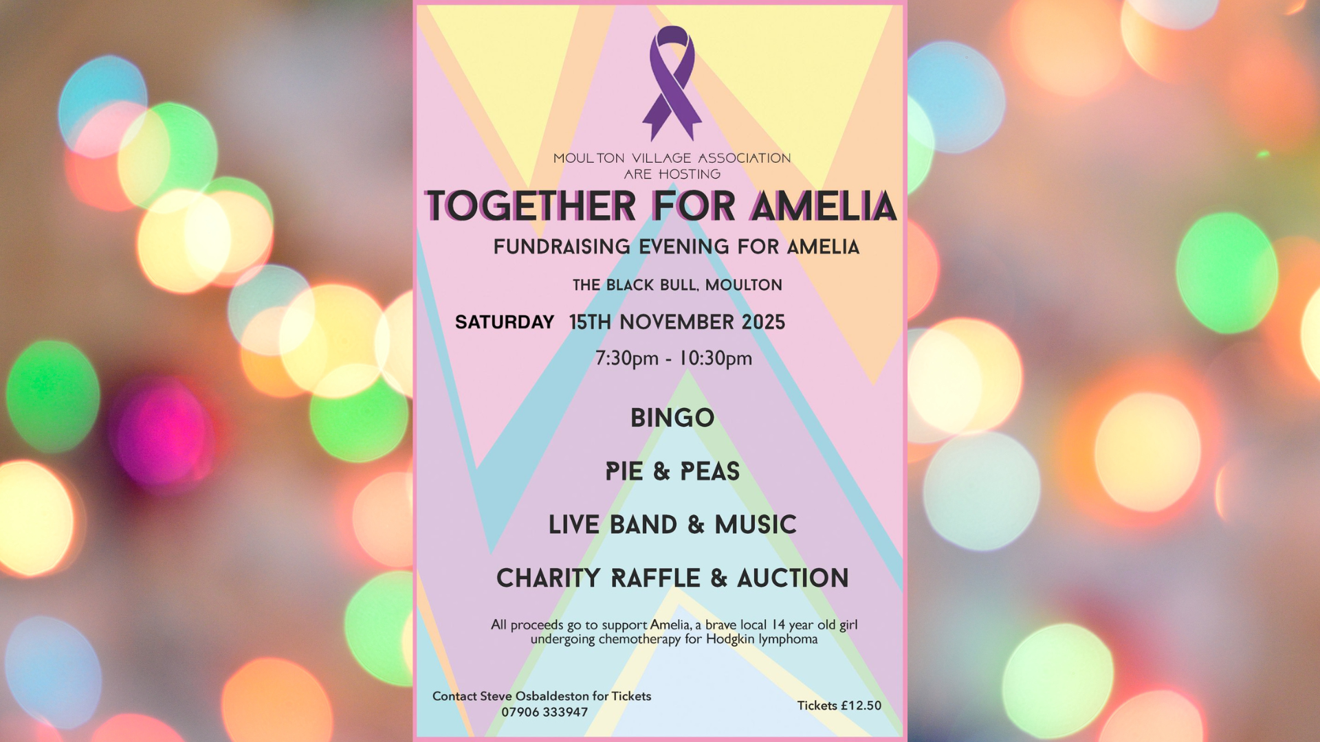 AMELIA AND FAMILY BRAVELY RAISE CANCER AWARENESS – VILLAGE FUNDRAISER IN NOVEMBER 